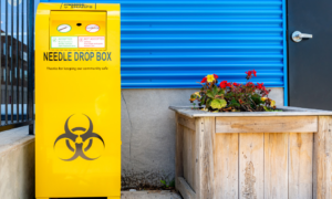sharps bin level monitoring management